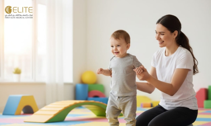 العلاج الطبيعي لتأخر المشي عند الأطفال: دعم النمو الحركي وتحفيز الخطوات الأولى